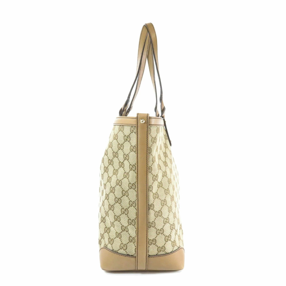 Gucci Craft GG Canvas Tote Shoulder Bag Tan Brown - Picture 3 of 11